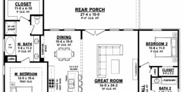 1828 Sq. Ft. Craftsman Plan with 3 Bedrooms, 2.5 Bathrooms, Covered Porch, and 2-Car Garage