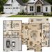 2073 Sq. Ft. Craftsman Plan with 3 Bedrooms, 2 Bathrooms, Bonus Room, and 2-3 Car Garage