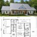 2215 Sq. Ft. Modern Farmhouse Plan with 3 Bedrooms, 2 Bathrooms, Split Layout, and 2-3 Car Garage