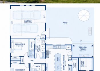 1,808-square-foot Modern Farmhouse combines timeless farmhouse charm with practical single-story living. Designed with three bedrooms, two bathrooms, and a two-car garage, the home offers a comfortable layout that works well for families, couples, and homeowners seeking efficient everyday living.