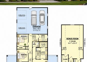 1635 Sq. Ft. Barndominium Plan with 3 Bedrooms and Wraparound Porch