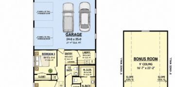 1635 Sq. Ft. Barndominium Plan with 3 Bedrooms and Wraparound Porch