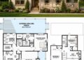1836 Sq. Ft. Cabin Plan with 3 Bedrooms and Rustic Mountain Charm