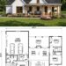 1499 Sq. Ft. Modern Farmhouse Plan with 3 Bedrooms and Flexible 2–3 Car Garage
