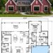 2103 Sq. Ft. Modern Farmhouse Plan with 3–4 Bedrooms and Spacious Open Living