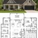 1843 Sq. Ft. Modern Farmhouse Plan with 4 Bedrooms and Split-Bedroom Design