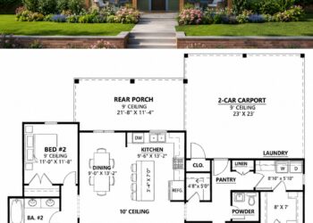 1591 Sq. Ft. Modern Farmhouse Plan with 3 Bedrooms and Smart Split Layout