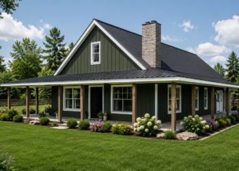 1962 Sq. Ft. Modern Farmhouse Plan with 2-3 Bedrooms, 2 Bathrooms, Bonus Room, and 2-Car Garage