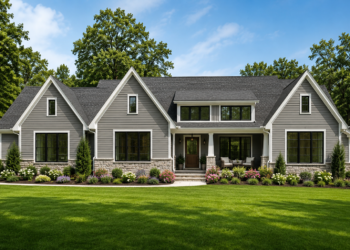 3344 Sq. Ft. Luxury Modern Farmhouse with 3 Bedrooms, Scullery, Outdoor Kitchen, and 3-Car Garage