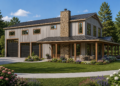 2000 Sq. Ft. Barndominium Plan with 3 Bedrooms and 4-Car Garage