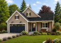 1196 Sq. Ft. Modern Farmhouse Plan with 3 Bedrooms, 2 Bathrooms, Open Floor Plan, and 2-Car Garage