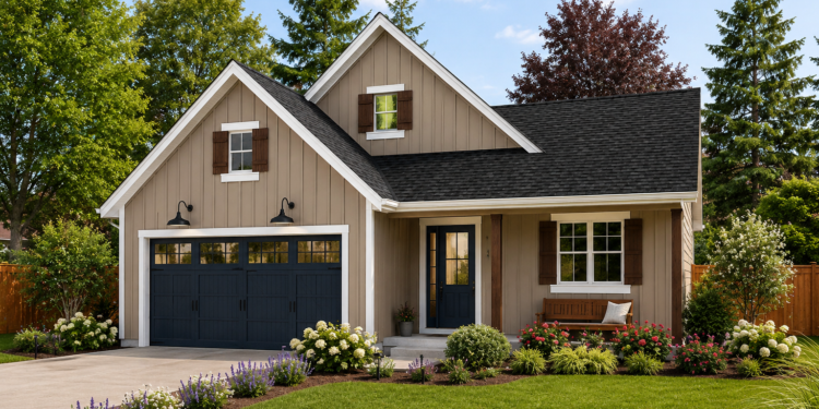 1196 Sq. Ft. Modern Farmhouse Plan with 3 Bedrooms, 2 Bathrooms, Open Floor Plan, and 2-Car Garage
