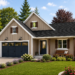 1196 Sq. Ft. Modern Farmhouse Plan with 3 Bedrooms, 2 Bathrooms, Open Floor Plan, and 2-Car Garage