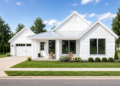 1677 Sq. Ft. Modern Farmhouse Plan with 3 Bedrooms, 2 Bathrooms, Covered Porch, and 2-Car Garage