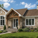 1102 Sq. Ft. Modern Craftsman House Plan with Optional Finished Lower Level