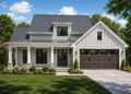 1956 Sq. Ft. Modern Farmhouse Plan with 3 Bedrooms, 2.5 Bathrooms, Open Living Area, and 2-Car Garage