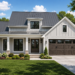 1956 Sq. Ft. Modern Farmhouse Plan with 3 Bedrooms, 2.5 Bathrooms, Open Living Area, and 2-Car Garage