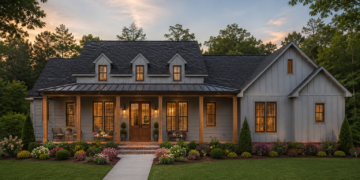 2216 Sq. Ft. Modern Farmhouse Plan with 3–4 Bedrooms and Vaulted Great Room