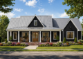 2648 Sq. Ft. Modern Farmhouse Plan with 3 Bedrooms, 3.5 Bathrooms, Bonus Room, and 2-Car Garage