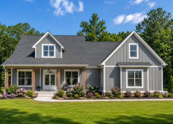2025 Sq. Ft. Modern Farmhouse Plan with 3-4 Bedrooms, 2 Bathrooms, Bonus Room, and 2-Car Garage
