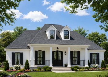 1888 Sq. Ft. French Country Plan with 3 Bedrooms, 2 Bathrooms, Bonus Room, and 2-Car Garage