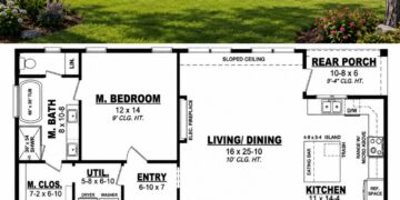 1579 Sq. Ft. Modern Farmhouse Plan with 3 Bedrooms and Spacious Open Living