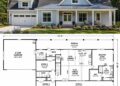1535 Sq. Ft. Modern Farmhouse Plan with 3–4 Bedrooms and Optional Loft