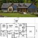1670 Sq. Ft. Modern Farmhouse Plan with 3 Bedrooms and Cathedral Great Room