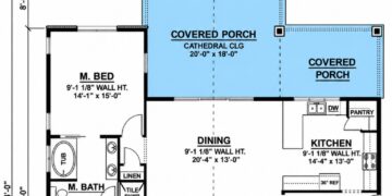 2030 Sq. Ft. One-Story Country Craftsman House Plan with Vaulted Great Room