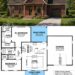 996 Sq. Ft. Modern Farmhouse Plan with 2 Bedrooms and Open-Concept Living