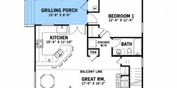 1400 Sq. Ft. Cottage Plan with 2 Bedrooms, Loft, and Open-Concept Living