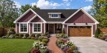 1797 Sq. Ft. Modern Farmhouse Plan with 3 Bedrooms and Workshop Garage