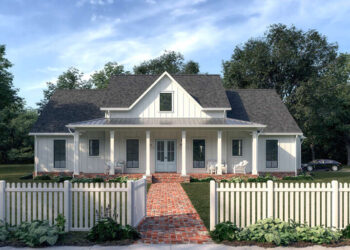 2315 Sq. Ft. Modern Farmhouse Plan with 3 Bedrooms and Outdoor Kitchen