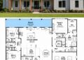 2365 Sq. Ft. Modern Farmhouse Plan with 3–4 Bedrooms, Office, and Optional Loft