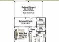 1300 Sq. Ft. Modern Farmhouse Plan with 3 Bedrooms and Screened Porch