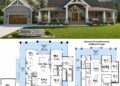 2146 Sq. Ft. Lake Front Plan with 2 Bedrooms and Wraparound Porch