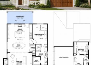 2470 Sq. Ft. Craftsman Plan with 3–4 Bedrooms and 2-Car Garage