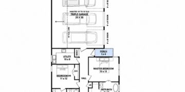 2137 Sq. Ft. Barndominium Plan with 4 Bedrooms and 3-Car Garage