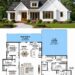 1676 Sq. Ft. Modern Farmhouse Plan with 3 Bedrooms and 2-Car Garage