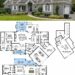 2806 Sq. Ft. French Country Plan with 3 Bedrooms and 2-Car Garage
