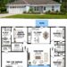 1232 Sq. Ft. Modern Farmhouse Plan with 3 Bedrooms and 2 Bathrooms