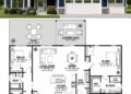 1630 Sq. Ft. Traditional Plan with 3 Bedrooms and 2 Bathrooms