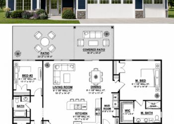 1630 Sq. Ft. Traditional Plan with 3 Bedrooms and 2 Bathrooms