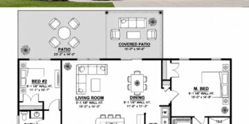 1630 Sq. Ft. Traditional Plan with 3 Bedrooms and 2 Bathrooms