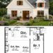 920 Sq. Ft. Cottage Plan with 1 Bedroom and 1 Bathroom