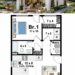 654 Sq. Ft. Modern House Plan with 1 Bedroom and 1 Bathroom