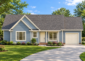 1,418 Sq. Ft. Traditional Plan with 3 Bedrooms and 2 Bathrooms