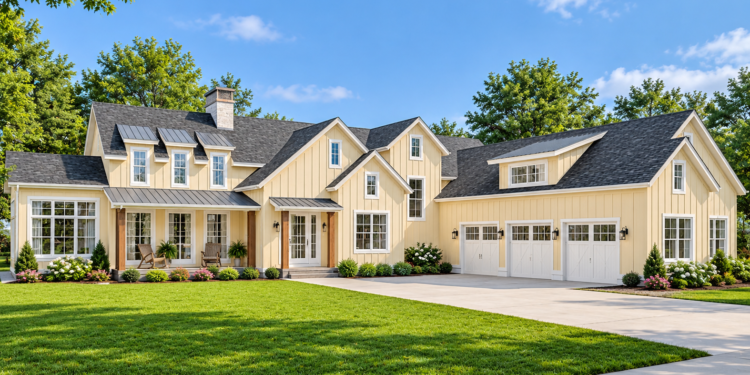 3,299 Sq. Ft. Modern Farmhouse Plan with 4 Bedrooms and 3.5 Bathrooms