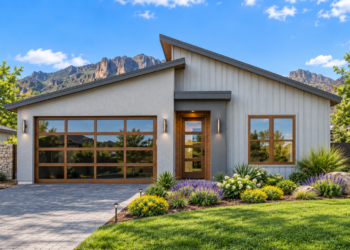 1,401 Sq. Ft. Contemporary Plan with 3 Bedrooms and 2 Bathrooms