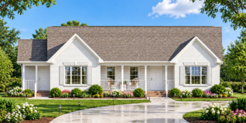 1,400 Sq. Ft. Traditional Plan with 3 Bedrooms and 2 Bathrooms